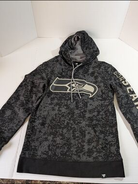 Fanatics Men’s Black/Camo Seattle Seahawks Pullover Hoodie